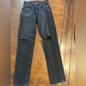 American Eagle Distressed Black Jeans